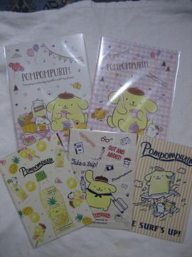 ポムポムプリン B5ノート全2種/A5ノート全3種(計5冊) ブルボン/アサヒ