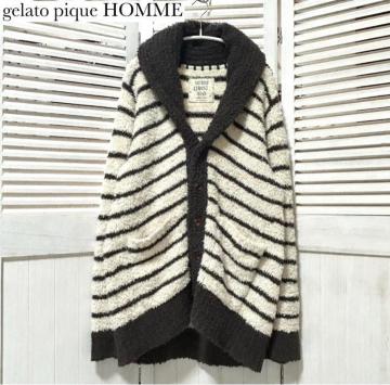 gelato pique HOMME �J�[�f�B�K�� �K�E�� ���[���E�F�A L