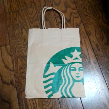 ○STARBUCKS 紙袋 20?27?12