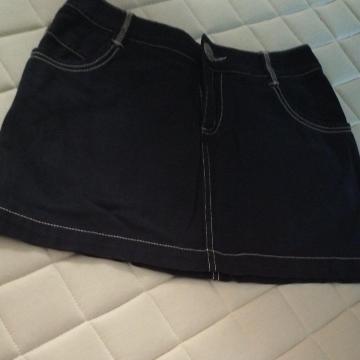 mysty woman デニムミニスカート 紺 総丈34cm