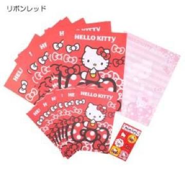 【キティ】可愛い♪便箋+封筒+シール レターセット