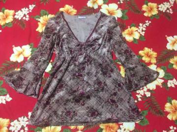 レストローズ☆バラ柄チュニック☆超美品☆