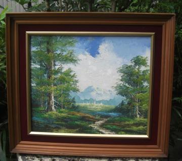 絵画アンテックコレクション/「風景画」額入り中古品!!0910