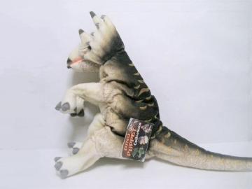 ◎HANSA ハンドパペット恐竜<DINO PUPPET トリケラトプス>タグ付き