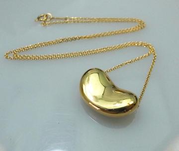 Tiffany Elsa Peretti �r�[���@�l�b�N���X 18�� �e�B�t�@�j�[���K�i�����g�p�i���S�[���h��7.15g��3758