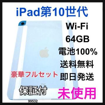 –¢Žg—p iPad 10 ‘æ10¢‘ã 64 GB Wi-Fi ƒuƒ‹[ –{‘Ì