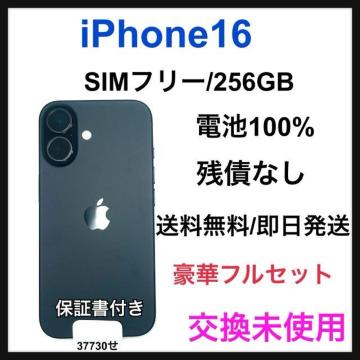 �������g�p�@iPhone 16 256GB SIM�t���[�@�u���b�N�@�{��