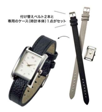 大人のおしゃれ手帖雑誌付録★プレインピープル★チェンジベルト腕時計