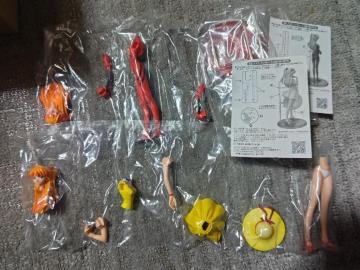 バンダイ  '06 ポートレイツ1 エヴァンゲリオン アスカ プラグスーツ  黄色ワンピース  約1/12スケール