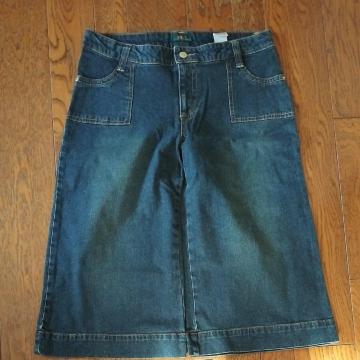 新品 W76 デニム キュロット