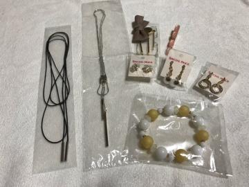 アクセサリー10点セット ピアス/ブレスレット/ネックレス/ヘアピン/ヘアクリップ