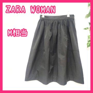 ZARA WOMAN �U�� �E�[�}�� ���f�B�[�X �t���A�X�J�[�g M���� �� �u���b�N �Ђ���