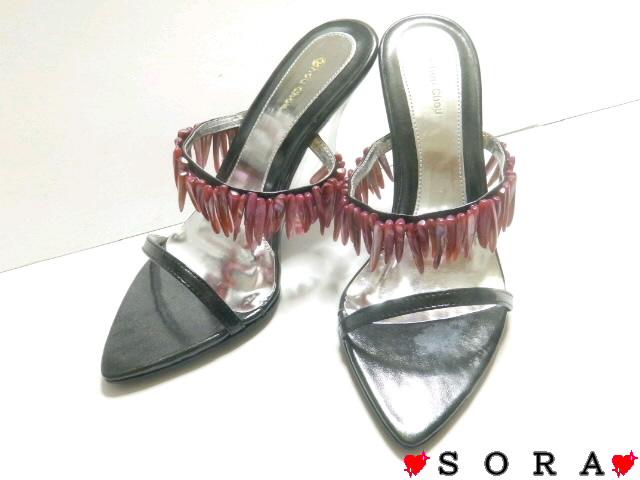 美脚♪ジュエル付 クリアウェッジソール ミュール < 女性ファッション 美脚♪ジュエル付 クリアウェッジソール ミュール < 女性ファッションの