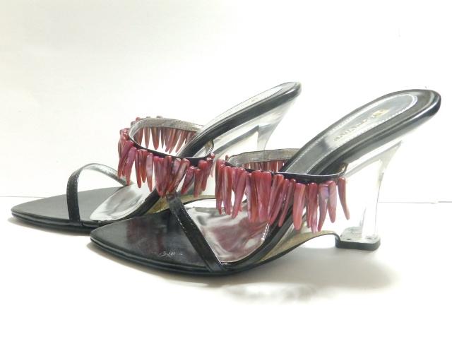 美脚♪ジュエル付 クリアウェッジソール ミュール < 女性ファッション 美脚♪ジュエル付 クリアウェッジソール ミュール < 女性ファッションの