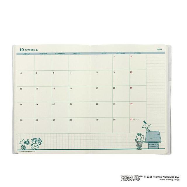 【スヌーピー】2022年♪ジョークール B6 マンスリー手帳 < インテリア/ライフ 【スヌーピー】2022年♪ジョークール B6 マンスリー手帳 < インテリア/ライフの