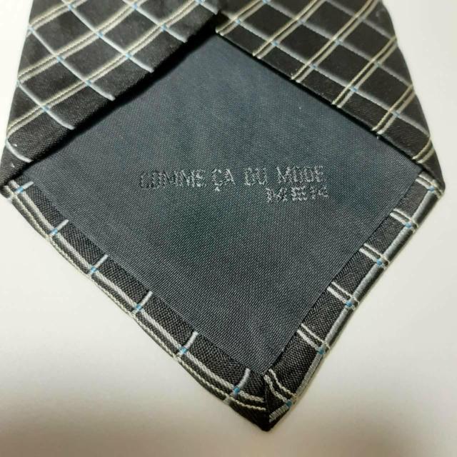 COMME CA DU MODE コムサ デ モード ネクタイ  黒 < 男性ファッション  COMME CA DU MODE コムサ デ モード ネクタイ  黒 < 男性ファッションの