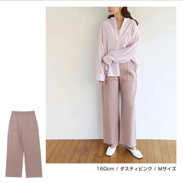 新品 アンドミー  総針編みベイカーニットパンツ ウエストゴム < 女性ファッション  新品 アンドミー  総針編みベイカーニットパンツ ウエストゴム < 女性ファッションの