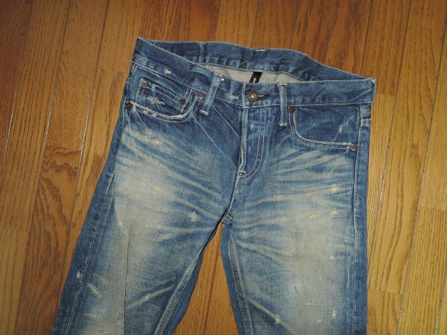 glamb グラム ダメージ加工デニム 1 インディゴ DENIM スリム パンツ < ブランド  glamb グラム ダメージ加工デニム 1 インディゴ DENIM スリム パンツ < ブランドの