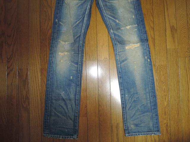 glamb グラム ダメージ加工デニム 1 インディゴ DENIM スリム パンツ < ブランド  glamb グラム ダメージ加工デニム 1 インディゴ DENIM スリム パンツ < ブランドの