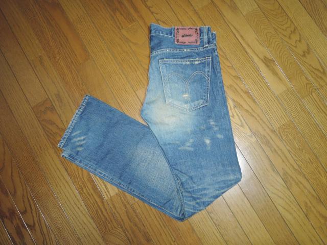 glamb グラム ダメージ加工デニム 1 インディゴ DENIM スリム パンツ < ブランド  glamb グラム ダメージ加工デニム 1 インディゴ DENIM スリム パンツ < ブランドの