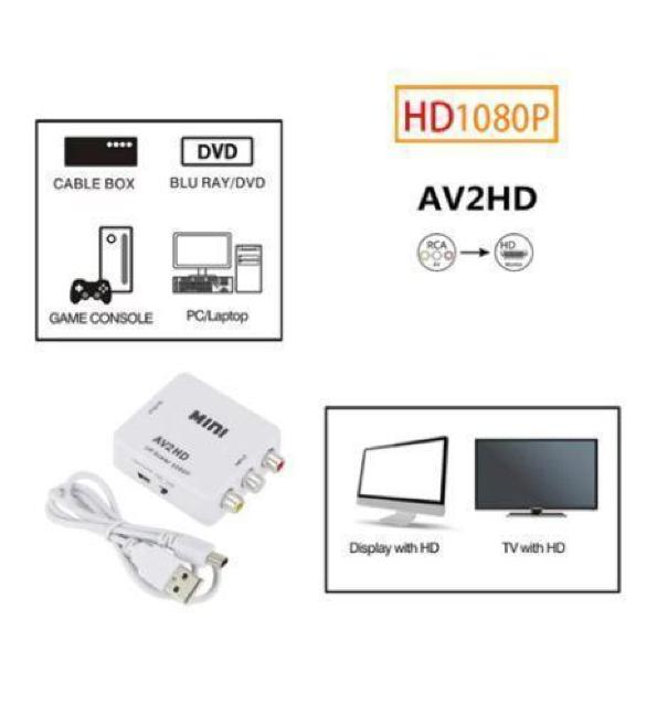 HDMI to AVϊRo[^[ HDMI to RCAϊ 1080P  o er/PS3/PS4/PS5PC 70  Ɠd/AV 