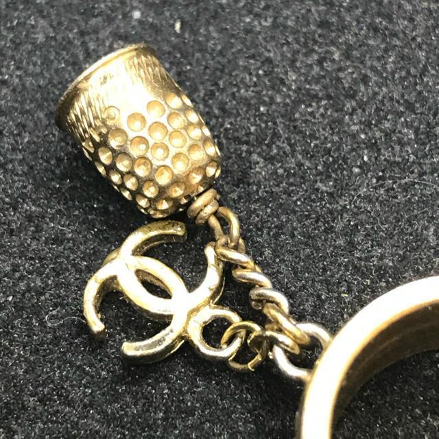 レア シャネル ベルモチーフ&CoCo メタルリング ゴールド 約12号 < ブランド  レア シャネル ベルモチーフ&CoCo メタルリング ゴールド 約12号 < ブランドの