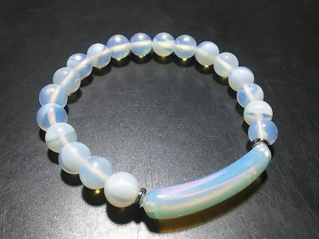 天然石★オパライト 8mm ブレス < 女性アクセサリー/時計 天然石★オパライト 8mm ブレス < 女性アクセサリー/時計の