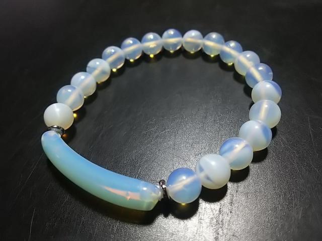 天然石★オパライト 8mm ブレス < 女性アクセサリー/時計 天然石★オパライト 8mm ブレス < 女性アクセサリー/時計の