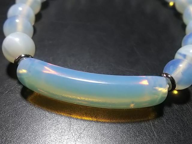 天然石★オパライト 8mm ブレス < 女性アクセサリー/時計 天然石★オパライト 8mm ブレス < 女性アクセサリー/時計の