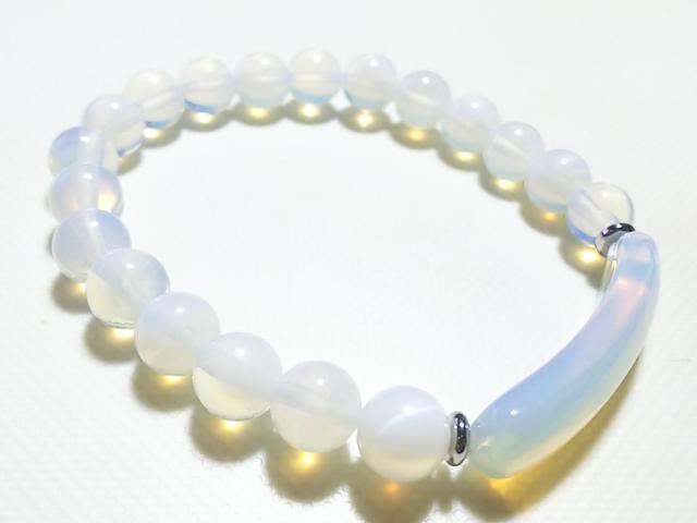 天然石★オパライト 8mm ブレス < 女性アクセサリー/時計 天然石★オパライト 8mm ブレス < 女性アクセサリー/時計の
