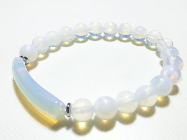 天然石★オパライト 8mm ブレス < 女性アクセサリー/時計 天然石★オパライト 8mm ブレス < 女性アクセサリー/時計の