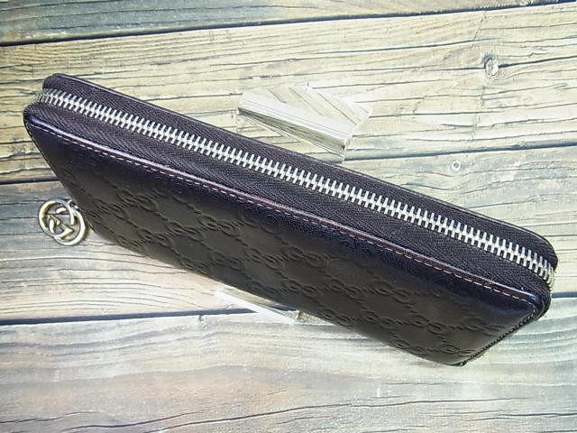 1000円から◆確実正規GUCCI グッチ GGシマレザー ラウンドファスナー 長財布USED < ブランド 1000円から◆確実正規GUCCI グッチ GGシマレザー ラウンドファスナー 長財布USED < ブランドの