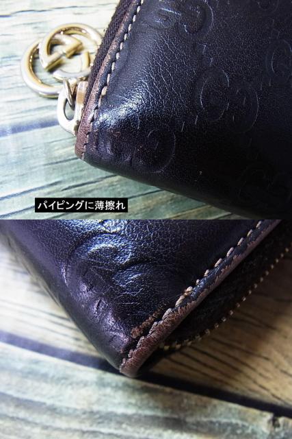 1000円から◆確実正規GUCCI グッチ GGシマレザー ラウンドファスナー 長財布USED < ブランド 1000円から◆確実正規GUCCI グッチ GGシマレザー ラウンドファスナー 長財布USED < ブランドの