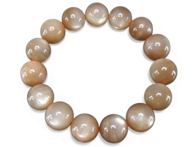 一点物暗めオレンジムーンストーン約14.5mm前後天然石ブレスレット < 女性アクセサリー/時計 一点物暗めオレンジムーンストーン約14.5mm前後天然石ブレスレット < 女性アクセサリー/時計の