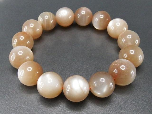 一点物暗めオレンジムーンストーン約14.5mm前後天然石ブレスレット < 女性アクセサリー/時計 一点物暗めオレンジムーンストーン約14.5mm前後天然石ブレスレット < 女性アクセサリー/時計の