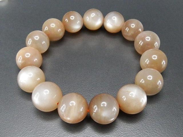 一点物暗めオレンジムーンストーン約14.5mm前後天然石ブレスレット < 女性アクセサリー/時計 一点物暗めオレンジムーンストーン約14.5mm前後天然石ブレスレット < 女性アクセサリー/時計の