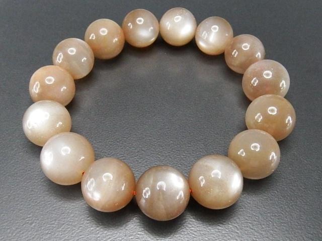 一点物暗めオレンジムーンストーン約14.5mm前後天然石ブレスレット < 女性アクセサリー/時計 一点物暗めオレンジムーンストーン約14.5mm前後天然石ブレスレット < 女性アクセサリー/時計の