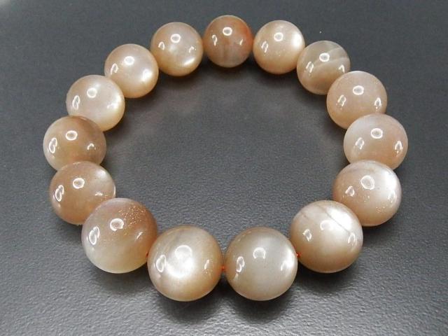 一点物暗めオレンジムーンストーン約14.5mm前後天然石ブレスレット < 女性アクセサリー/時計 一点物暗めオレンジムーンストーン約14.5mm前後天然石ブレスレット < 女性アクセサリー/時計の