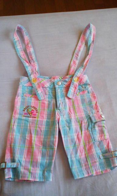 ☆新品同様☆デイジーラバーズ☆パステルチェック吊りズボン☆110 < キッズ/ベビー  ☆新品同様☆デイジーラバーズ☆パステルチェック吊りズボン☆110  < キッズ/ベビーの