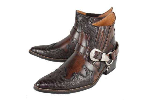 新品 ☆ウエスタンブーツ ☆ダークブラウン 26cm < 男性ファッション  新品 ☆ウエスタンブーツ ☆ダークブラウン 26cm  < 男性ファッションの