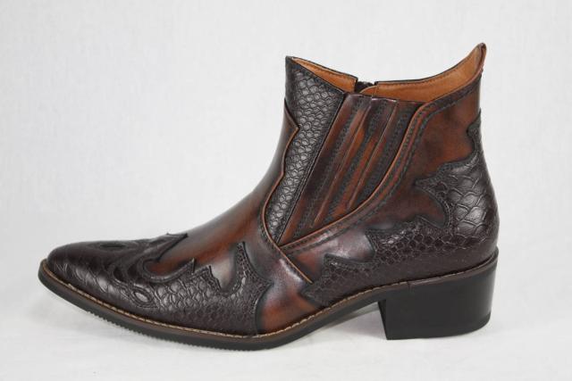 新品 ☆ウエスタンブーツ ☆ダークブラウン 26cm < 男性ファッション  新品 ☆ウエスタンブーツ ☆ダークブラウン 26cm < 男性ファッションの