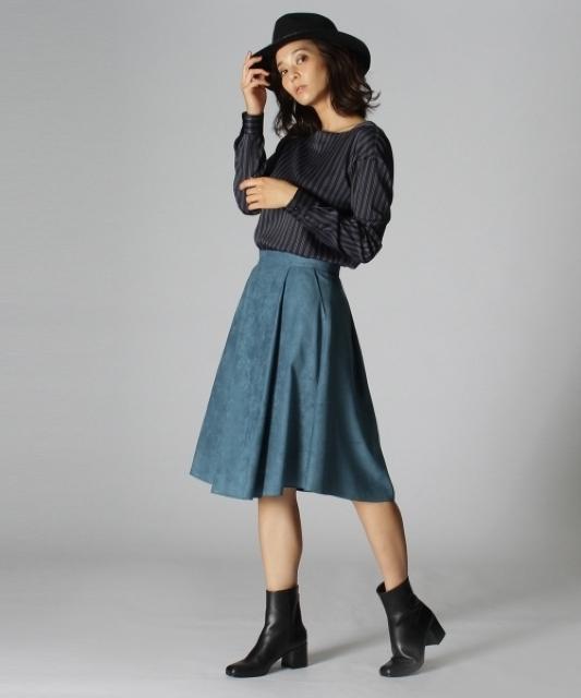 定価20,900円●UNTITLEDアンタイトル●洗えるフェイクスウェードスカート●ライトブルー < ブランド 定価20,900円●UNTITLEDアンタイトル●洗えるフェイクスウェードスカート●ライトブルー < ブランドの