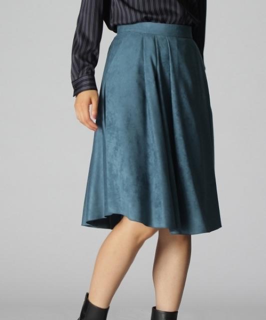 定価20,900円●UNTITLEDアンタイトル●洗えるフェイクスウェードスカート●ライトブルー < ブランド 定価20,900円●UNTITLEDアンタイトル●洗えるフェイクスウェードスカート●ライトブルー < ブランドの