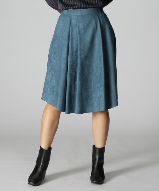 定価20,900円●UNTITLEDアンタイトル●洗えるフェイクスウェードスカート●ライトブルー < ブランド 定価20,900円●UNTITLEDアンタイトル●洗えるフェイクスウェードスカート●ライトブルー < ブランドの