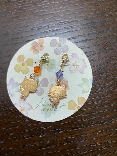 ハンドメイド 猫のマスクチャーム 2個セット  < 女性ファッション  ハンドメイド 猫のマスクチャーム 2個セット  < 女性ファッションの