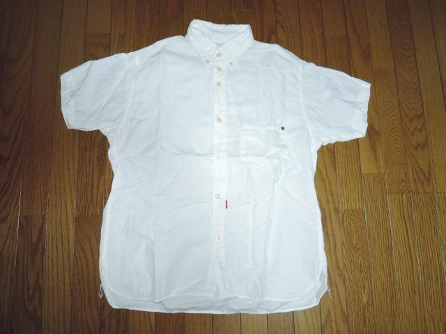 ANACHRONORM アナクロノーム 麻混 ワークシャツ 01 白 半袖シャツ < ブランド ANACHRONORM アナクロノーム 麻混 ワークシャツ 01 白 半袖シャツ < ブランドの