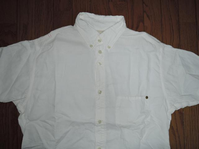 ANACHRONORM アナクロノーム 麻混 ワークシャツ 01 白 半袖シャツ < ブランド ANACHRONORM アナクロノーム 麻混 ワークシャツ 01 白 半袖シャツ < ブランドの