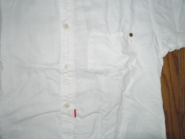 ANACHRONORM アナクロノーム 麻混 ワークシャツ 01 白 半袖シャツ < ブランド ANACHRONORM アナクロノーム 麻混 ワークシャツ 01 白 半袖シャツ < ブランドの