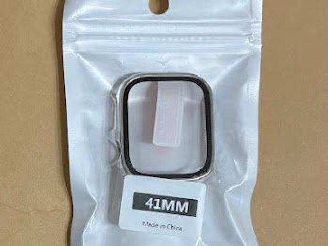 Apple Watch アップル ウォッチ プラスチック 文字盤 ケース カバー 41mm クリア+シルバー < 男性アクセサリー/時計 Apple Watch アップル ウォッチ プラスチック 文字盤 ケース カバー 41mm クリア+シルバー < 男性アクセサリー/時計の