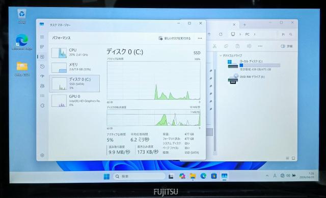 FUJITSU LIFEBOOK Corei7 ������8GB SSD512GB Web�J���� �^�b�`�p�l�� DVD Office �� PC�{��/���Ӌ@��� 
